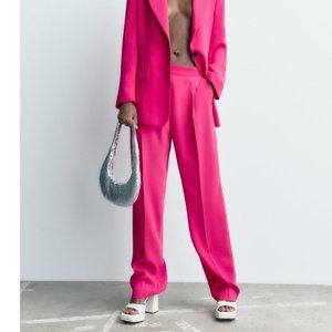 Zara Pink Wide Leg Pants